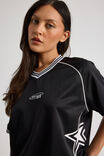 V Neck Sports Jersey, BLACK/LEGACY - alternate image 4