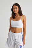 Lucy Crop Cami, WHITE - alternate image 1