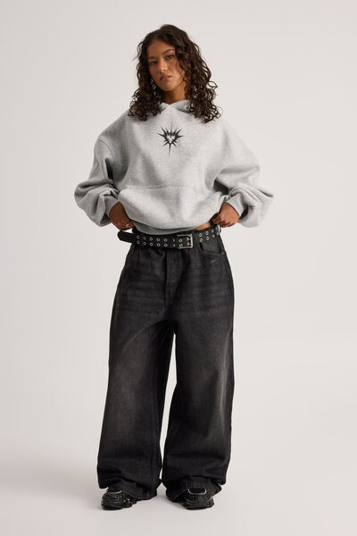 Slouchy Relaxed Jean, MIDNIGHT BLACK