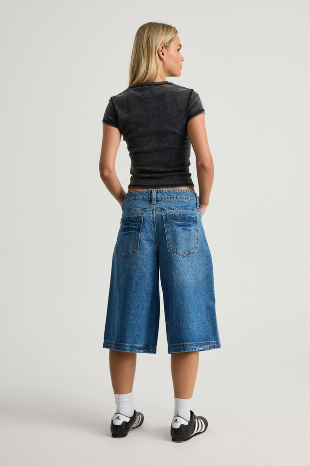 Mega Baggy Jort, BRIGHT BLUE