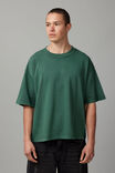 Boxy Cropped Tshirt, WASHED GREEN - alternate image 1