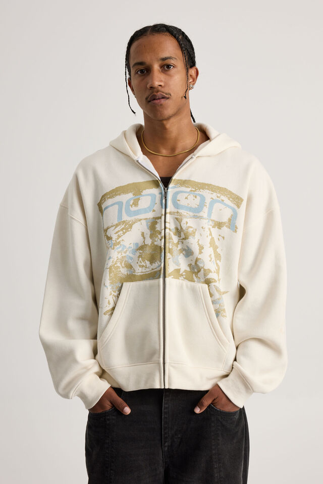 Notion Zip Thru Hoodie, NTN VANILLA/TONAL ETHEREAL