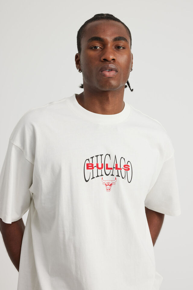 Box Fit Nba T Shirt, LCN NBA CLOUD/CHICAGO BULLS LAYERED