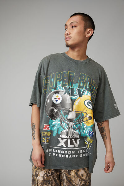Oversized Nfl Superbowl T Shirt, LCN NFL FOREST PINE/SUPERBOWL XLV