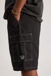 Half Half Cargo Boardshort, BLACK - alternate image 4
