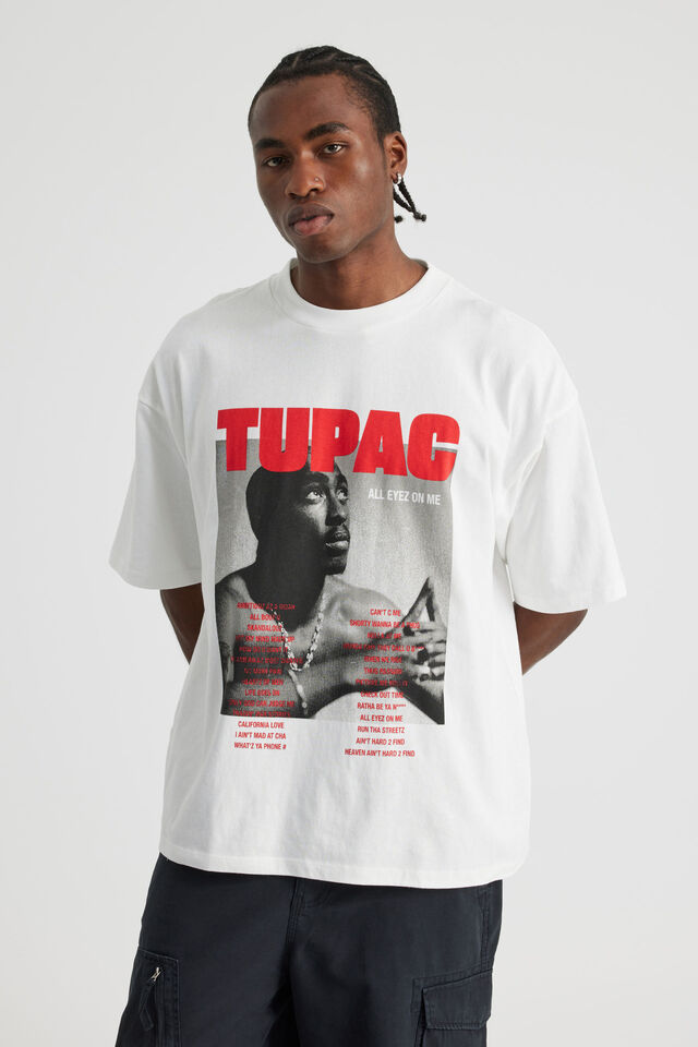 Archive Music Merch T Shirt, LCN BRA CLOUD/TUPAC ALL EYEZ ON ME