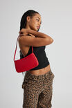 Shoulder Pebble Bag, RED - alternate image 1