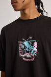 Half Half Heavyweight Box Fit Graphic Tshirt, HH BLACK/VIRTUAL WORLD - alternate image 4