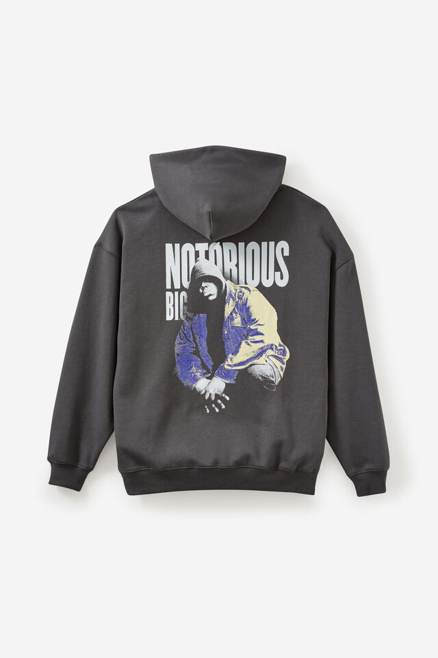 Music Merch Hoodie, LCN MT SLATE/BIGGIE NOTORIOUS