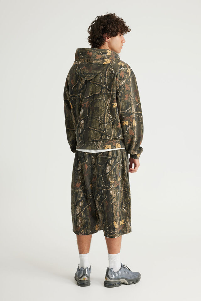 Authentics Baggy Track Short, FORREST CAMO
