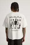 Box Fit Music Merch T Shirt, LCN OAS CLOUD//OASIS DEFINITELY BAND - alternate image 1