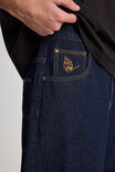 Half Half El Grande Baggy Jean, RAW INDIGO - alternate image 4