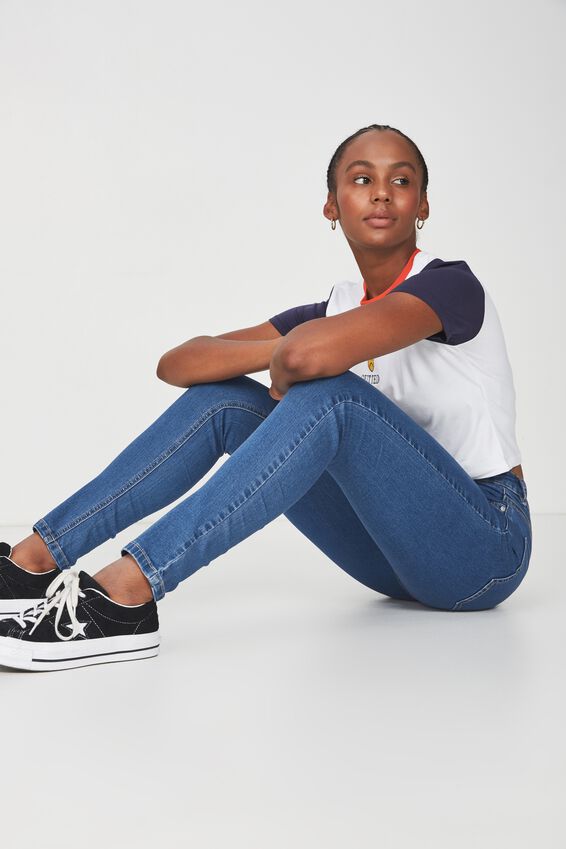 The Skinny High Rise Jean, BLUE LAKE