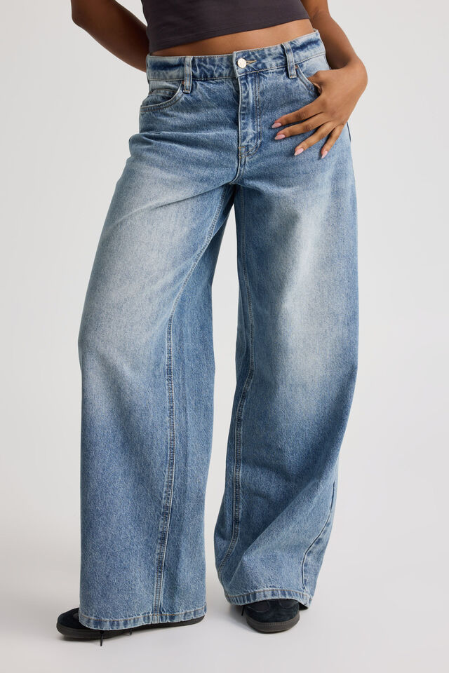Mid Rise Baggy Jean, VENICE BLUE