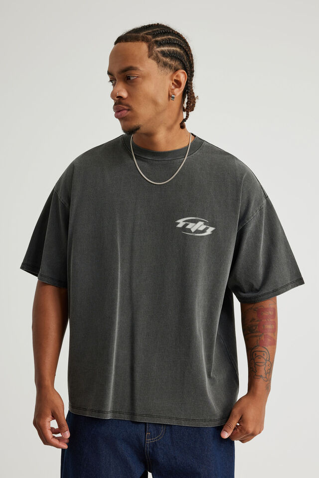 Notion Vintage Graphic Tshirt, NTN WASHED BLACK/BLANK STATE