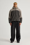 Notion Sherpa Hooded Jacket, SEA SMOKE/DUSK GREY - alternate image 2