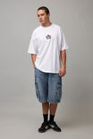 Half Half Oversized T Shirt, HH WHITE/HALF HALF PLANTS - alternate image 2