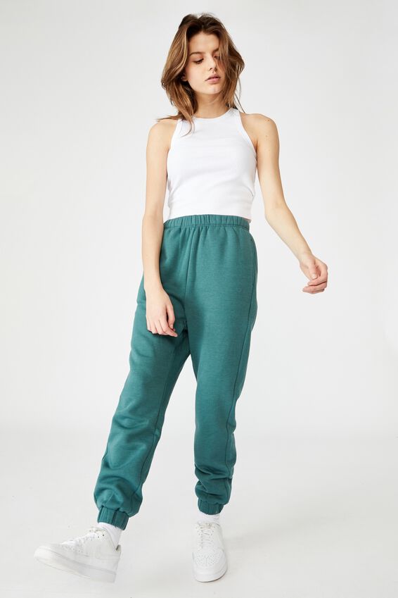 Super High Rise Trackpant, STORMY GREEN