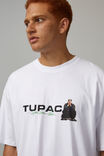 Essential Music Merch T Shirt, LCN BRA WHITE/TUPAC SQUAT - alternate image 4