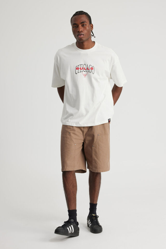 Box Fit Nba T Shirt, LCN NBA CLOUD/CHICAGO BULLS LAYERED