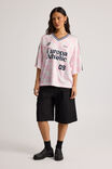 Oversized Sports Jersey, PINK/EUROPA - alternate image 2