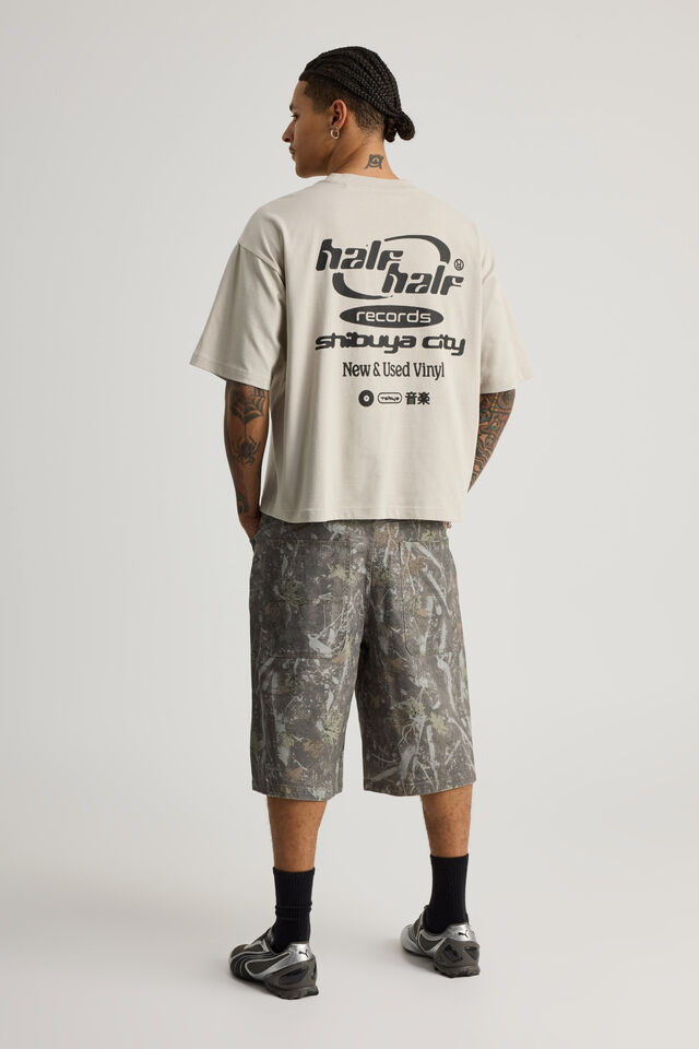 Half Half El Grande Denim Short, WASHED HUNTER CAMO