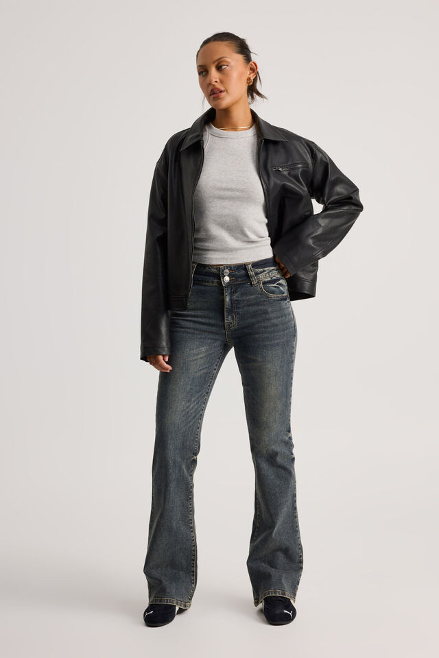 Stretch Bootleg Jean, MIDNIGHT INDIGO