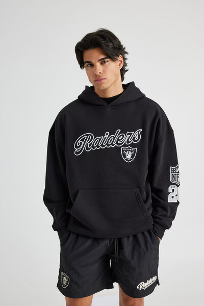 Nfl Hoodie, LCN NFL BLACK/RAIDERS SCRIPT