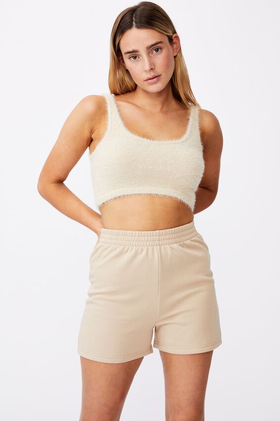 Hype Fleece Short, HUMUS