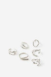 Warped Ring Pack, SILVER - alternate image 1