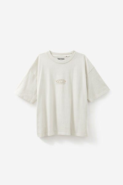 Notion Vintage Box Fit Graphic Tshirt, NTN WASHED PEBBLE/LOGO COLLAGE