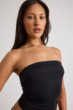 River Fold Back Bandeau, BLACK - alternate image 4