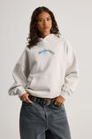 Harley Slouchy Hoodie, DOVE GREY/FIND YOUR HAPPY TLK LTR - alternate image 3