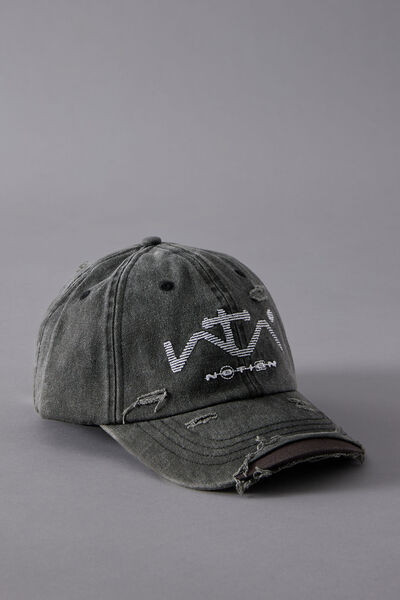 Notion Broken Systems Cap, NOTION BLACK WHT EMB