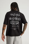 Half Half Heavyweight Box Fit Graphic Tshirt, HH BLACK/TAGLINE - example image 3