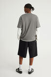 Authentics Baggy Track Short, BLACK - example image 4