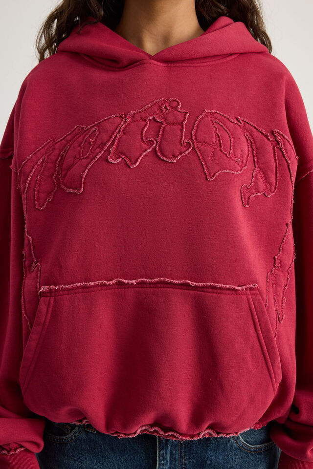 Notion X Smolbrat Hoodie, WASHED CRANBERRY/SUPERSCRIPT