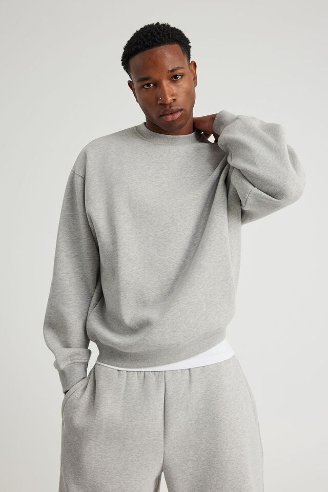 Authentics Boxy Crew, GREY MARLE