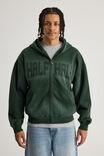 Half Half Zip Thru Hoodie, HH KELP/ON COMPANY TIME - alternate image 1