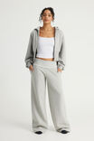 Wide Waistband Trackpant, GREY MARLE - example image 1