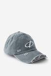 Notion Distressed Dad Cap, WASHED GREY DISTRESSED W EMB - alternate image 1
