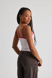 Printed Jersey Cami, WHITE/RED HEARTS - alternate image 3