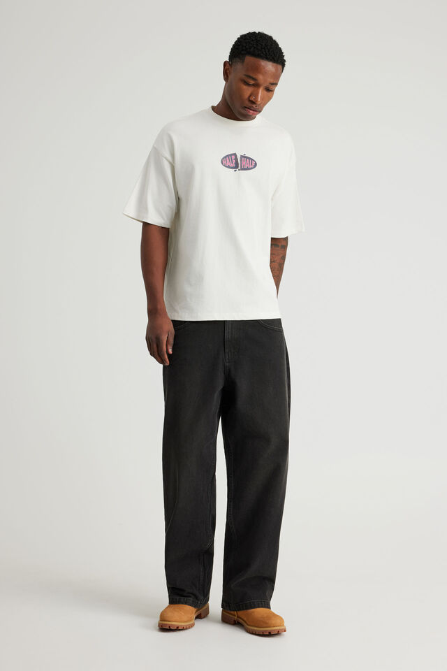 Half Half Classico Baggy Jean, VINTAGE BLACK