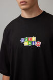 Heavy Weight Box Fit Graphic Tshirt, BLACK/HALF HALF PUZZLE - alternate image 4