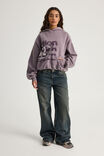 Notion Boxy Hoodie, NTN WASHED MYSTIC PURPLE/NOTION N092 - alternate image 2