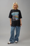 Nascar Oversized Graphic Tee, LCN NAC DARLINGTON / WASHED BLACK - alternate image 4