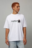 Essential Music Merch T Shirt, LCN BRA WHITE/TUPAC SQUAT - alternate image 1