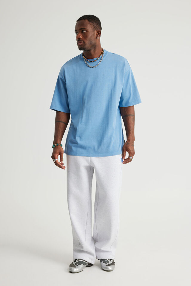 Authentics Heavy Weight Box Fit Tshirt, WASHED AQUAMARINE