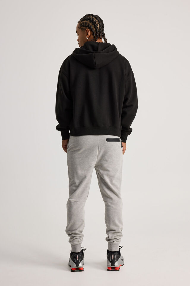 Slim Tech Track Pant, LIGHT GREY MARLE