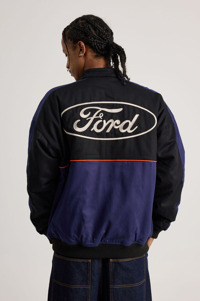 Ford Racing Jacket, LCN FORD BLUE BLACK/FORD